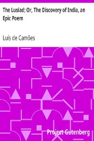 [Gutenberg 32528] • The Lusiad; Or, The Discovery of India, an Epic Poem